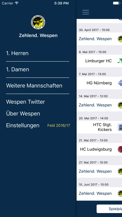 Wespen Hockey Screenshot
