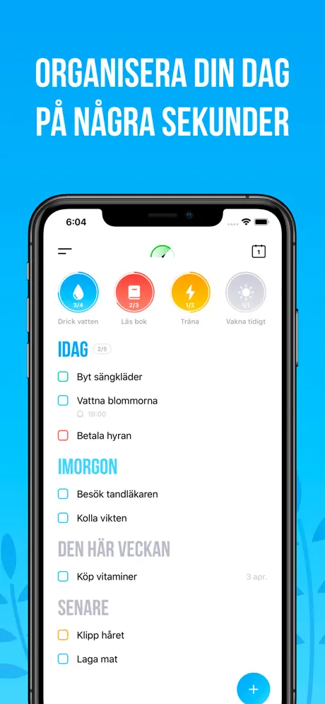 Att göra-lista med Påminnelser