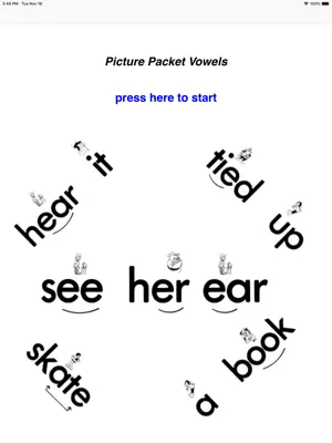 Picture Packets - Vowels screenshot 1