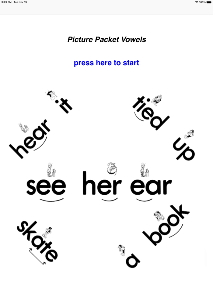 Picture Packets - Vowels