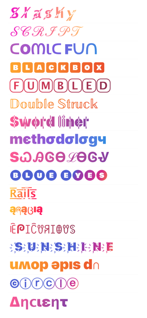 Fonts Dans L App Store