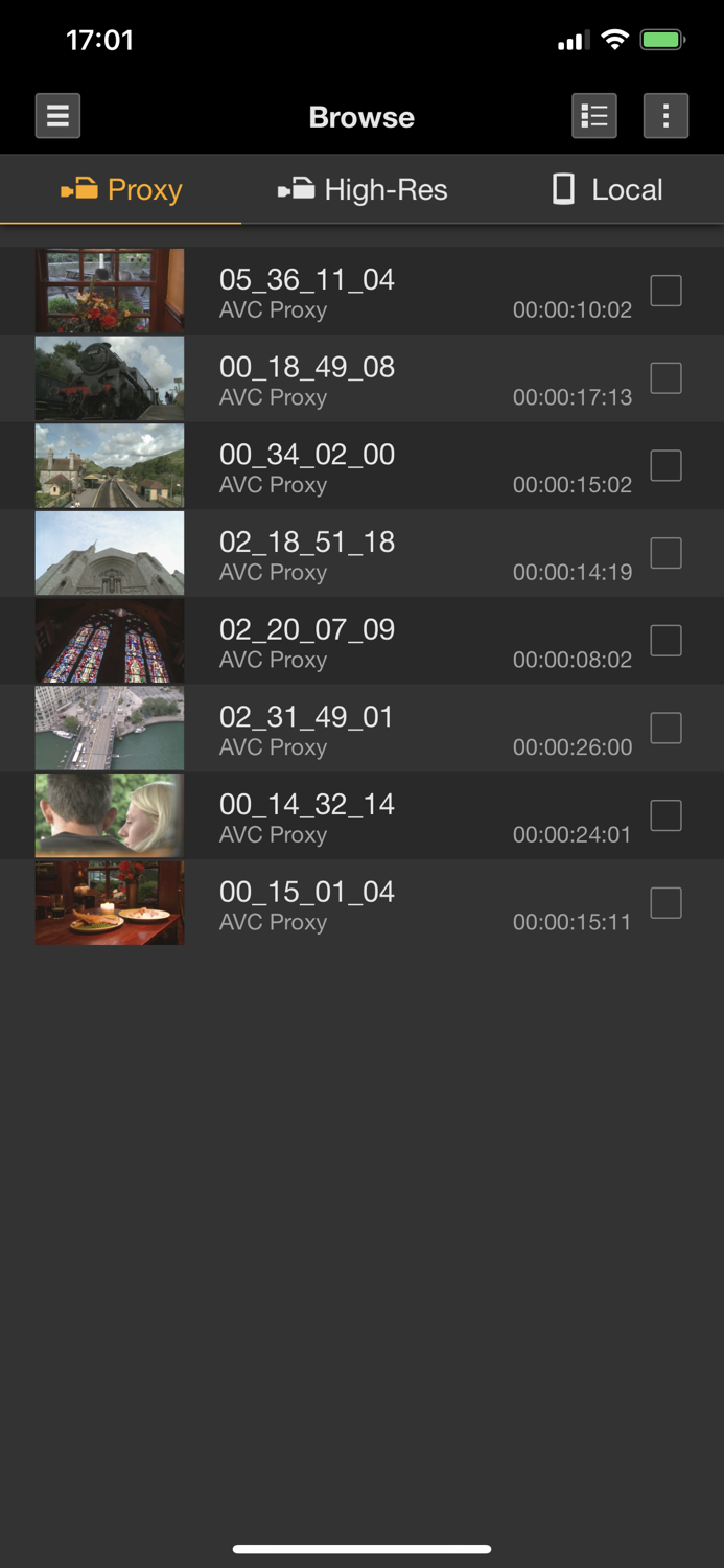 Content Browser Mobile