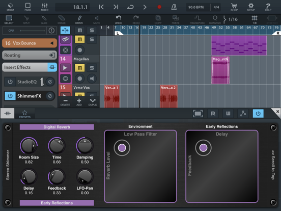 Shimmer AUv3 Audio Plugin iPad app afbeelding 5