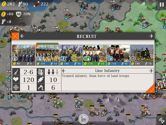 European War 4: Napoleon iPad app afbeelding 2