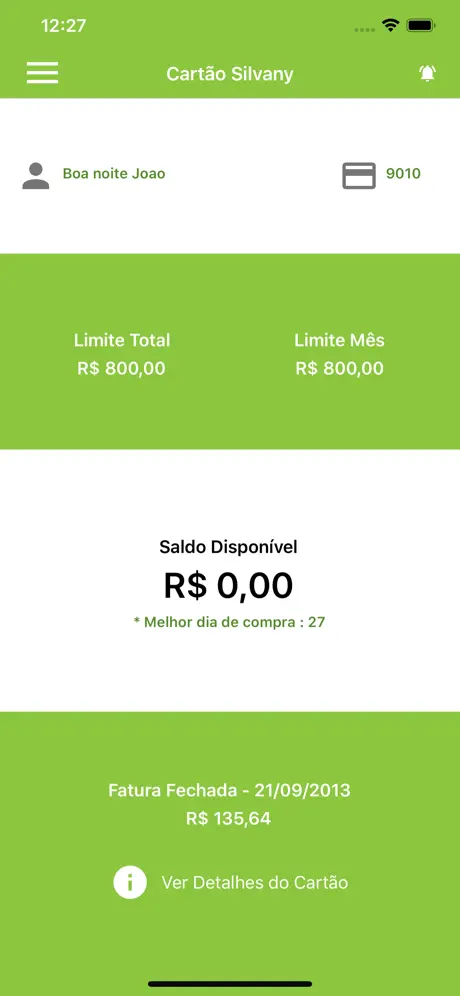 Cartão Silvany