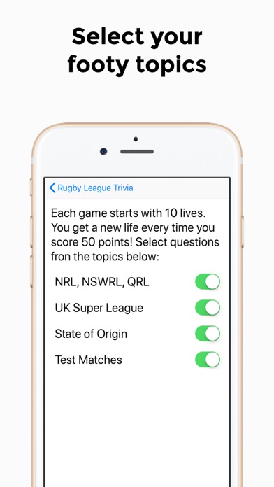 Rugby League Trivia screenshot 4