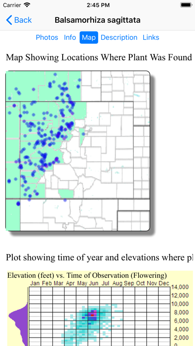 Colorado Wildflower Search Screenshot
