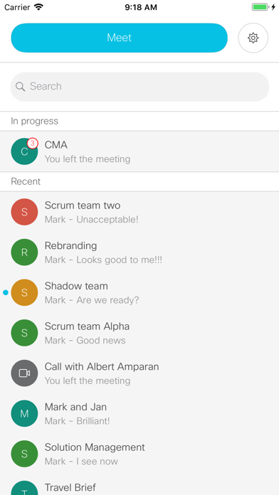 Screenshot #1 pour Cisco Meeting