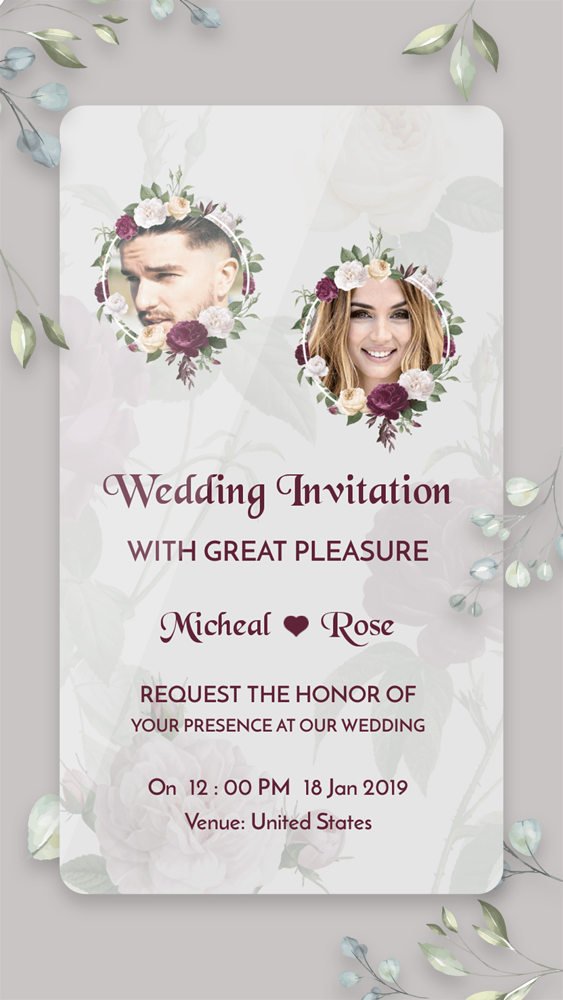 Digital Invitation Card Maker App for iPhone - Free Download Digital
