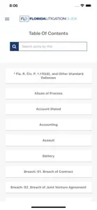 Florida Litigation Guide screenshot #3 for iPhone