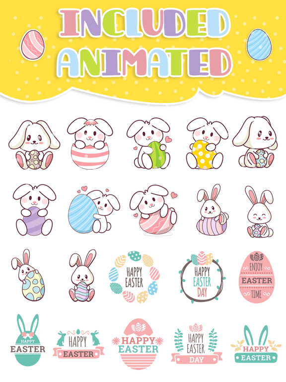 Screenshot #5 pour Happy Easter Stickers *