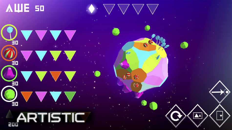 #4. AWE: Relaxing clicker planets (iOS) Podle: Cooking and Publishing