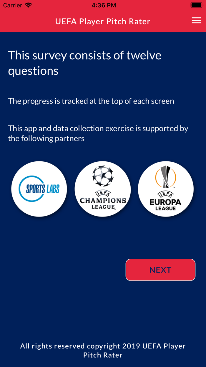 UEFA Player Pitch Rater