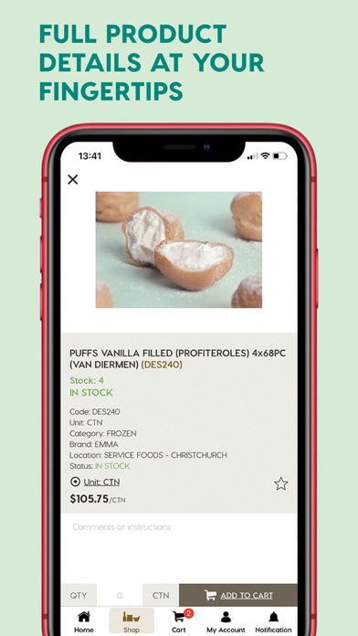 Service Foods Screenshot
