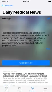 alarme de podcast - lecteur et iPhone Captures Décran 3