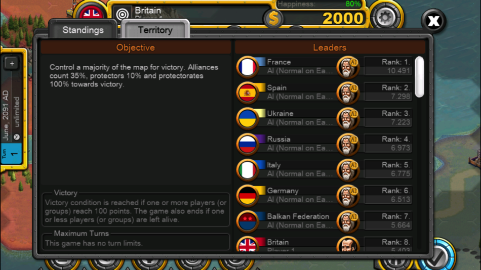 #9. Demise of Nations (iOS) di: Noble Master LLC