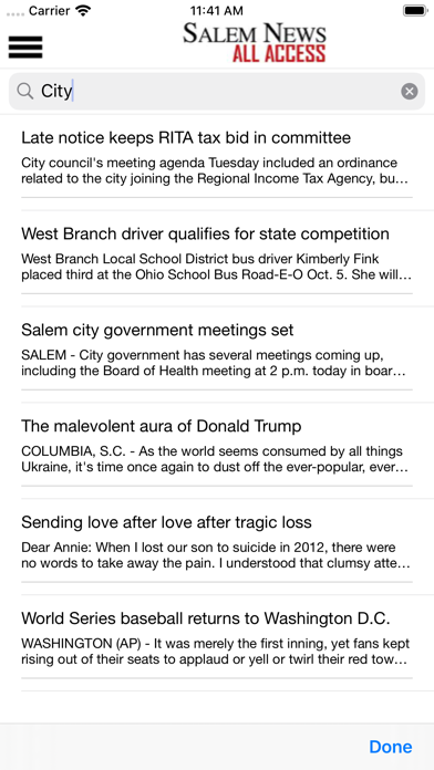 The Salem News All Access iPhone screenshot 7 - News app
