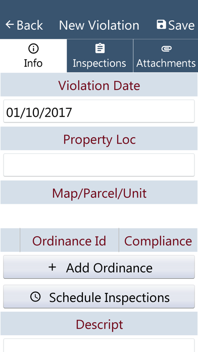 MCSJ Inspection Management Screenshot