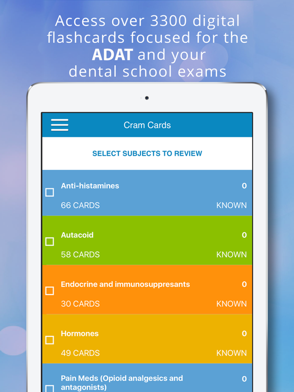 Screenshot #4 pour ADAT Pharmacology Cram Cards