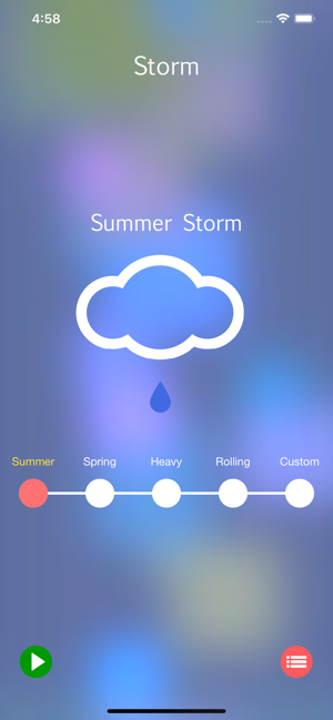 ‎Storm Rain Sounds Screenshot