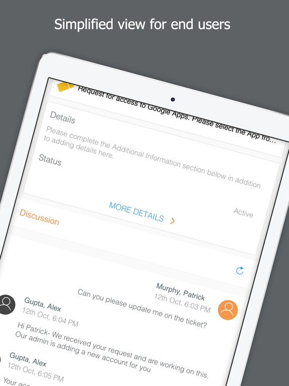 Intelligent Service Management iPad screenshot 4 - Business app