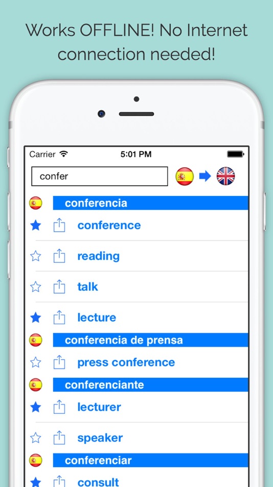 English Spanish Dictionary++ - 2.5.0 - (iOS)