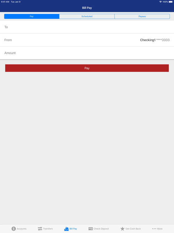 The Valley State Bank iPad screenshot 5 - Finance app
