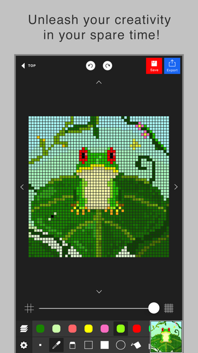 Screenshot #2 pour Pixel art editor - Dottable -