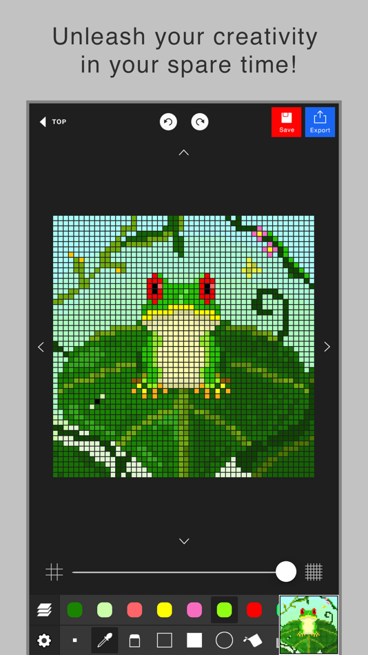 #2. Pixel art editor - Dottable - (iOS) 由: Yosuke Seki