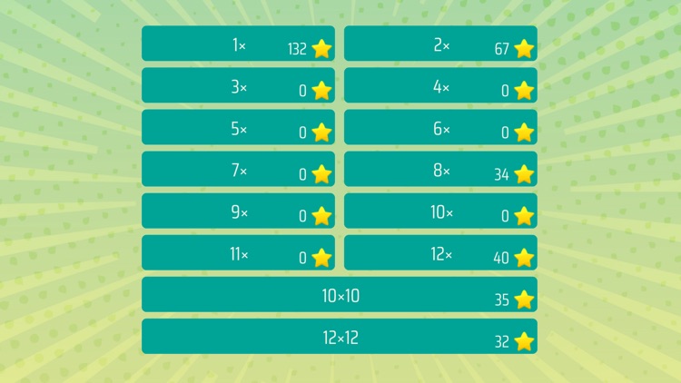 MathShot Multiplication Tables
