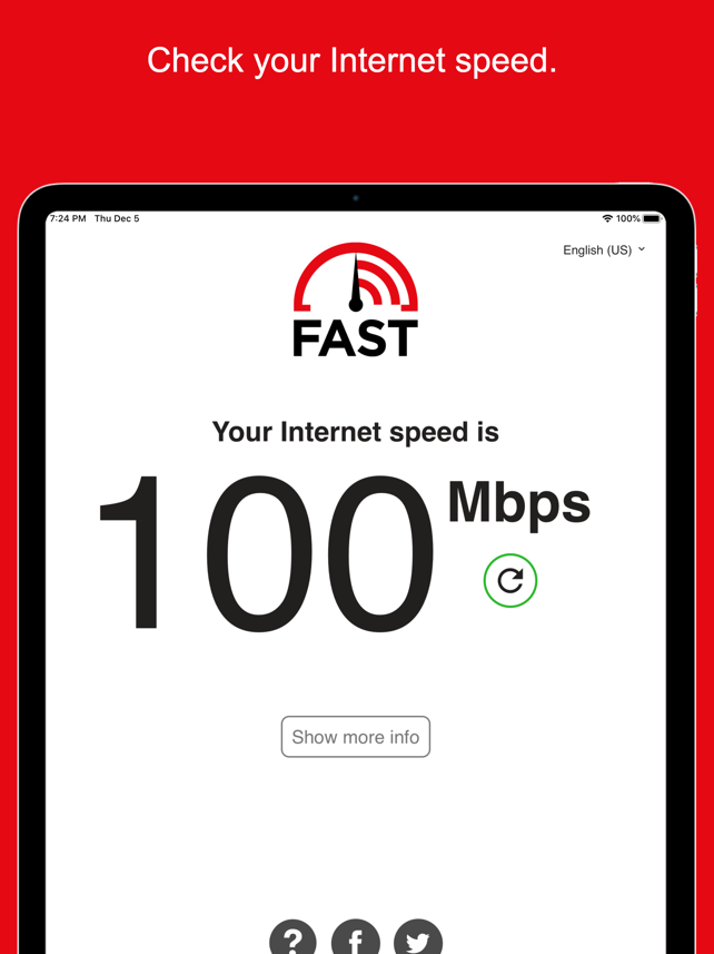 FAST Speed Test Screenshot