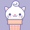 Kitty Cones Animated Stickers app icon - Stickers app for iPhone