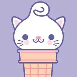 Kitty Cones Animated Stickers app icon