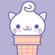 Kitty Cones Animated Stickers app icon - Stickers app for iPhone