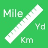 Distance Converter Km Mile Yd icon