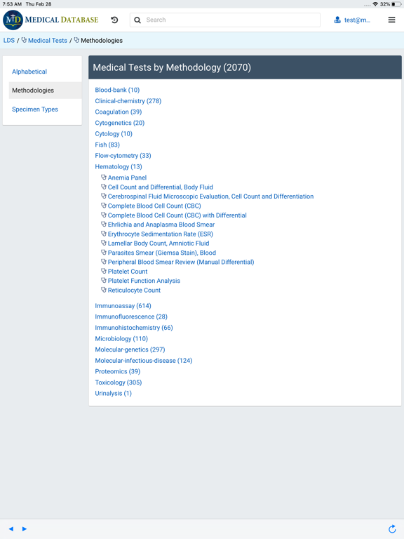 Laboratory Decision System iPad screenshot 5 - Medical app