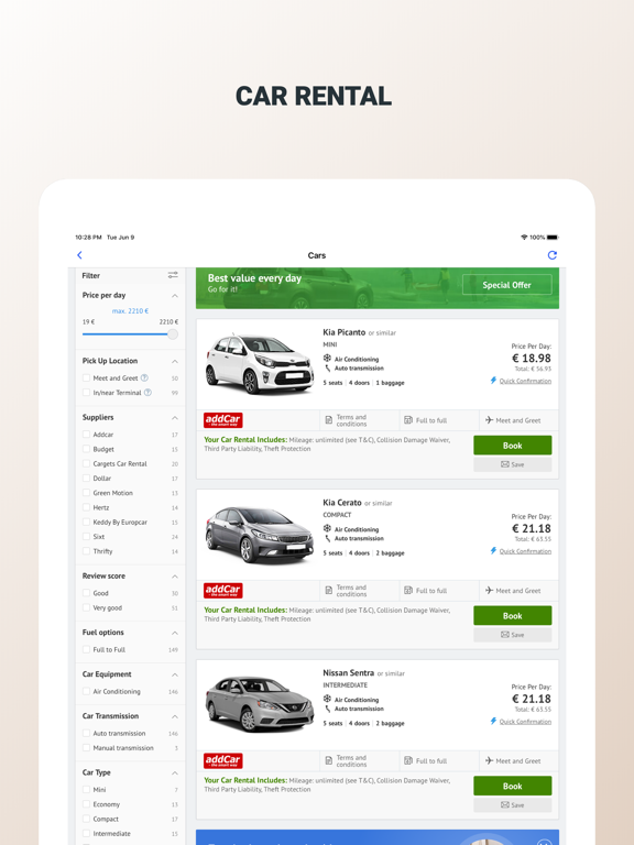Plane Tickets - Cheap Flights iPad screenshot 6 - Travel app