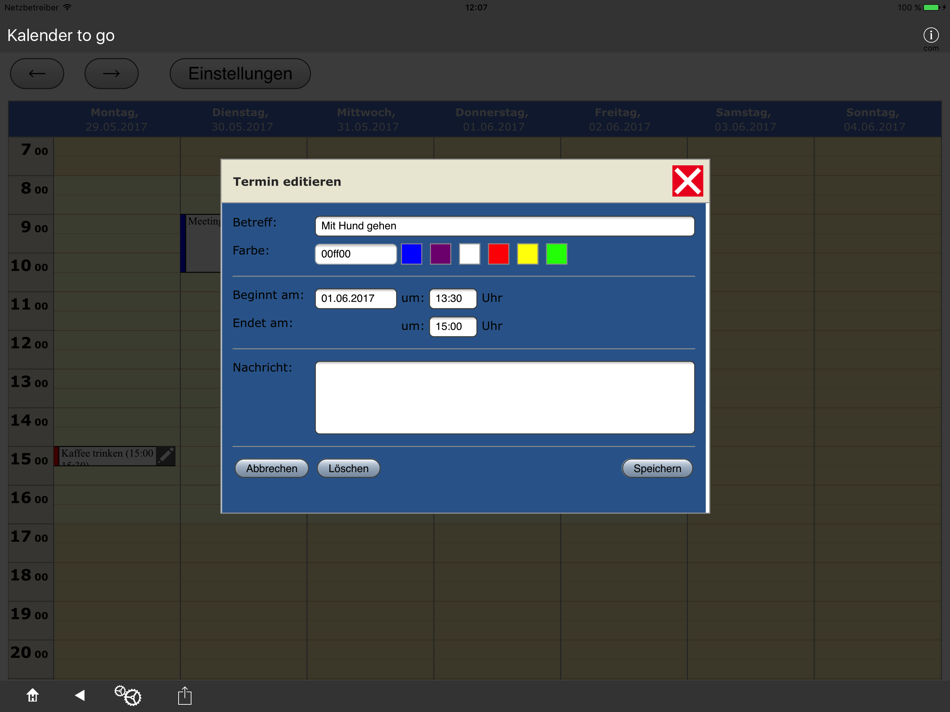 #2. Kalender to go (iOS) بواسطة: Kai Bruchmann