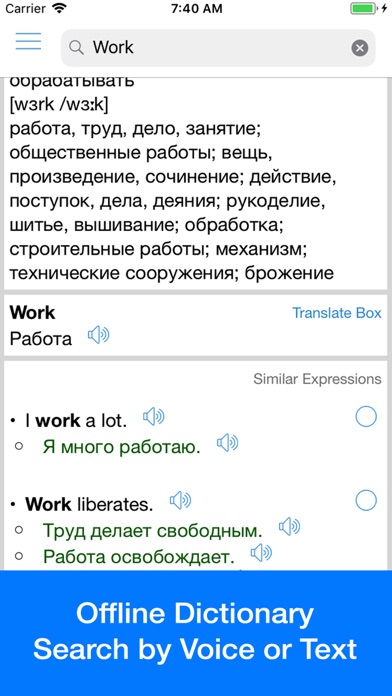 Screenshot #3 pour Russian Translator Offline