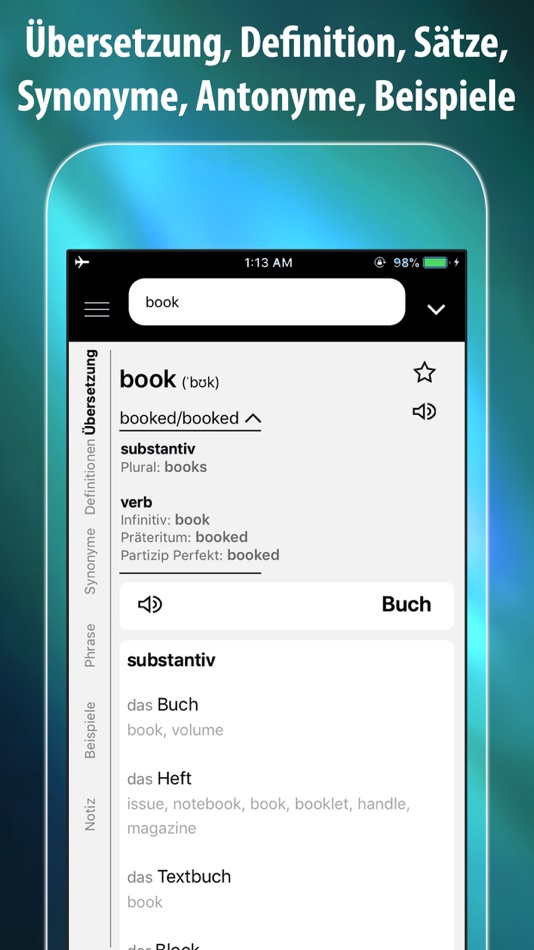 #1. Englisch Deutsch Übersetzer + (iOS) By: Novix Technology Inc.