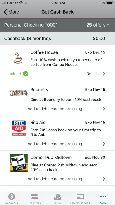 Needham Bank Mobile Banking Screenshot