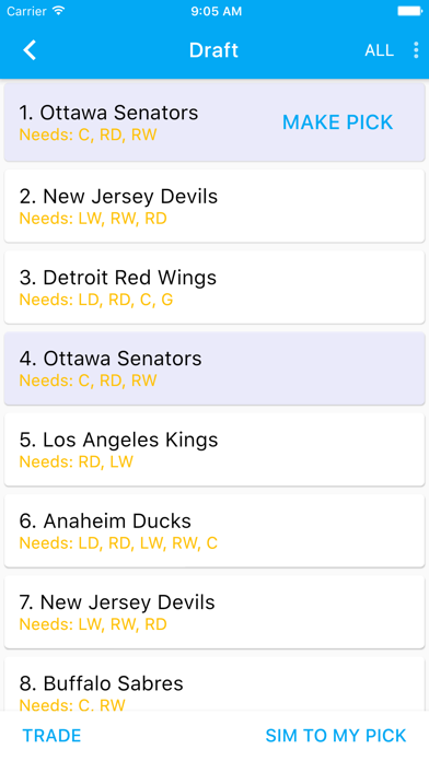 Screenshot #3 pour Sports Draft Simulator