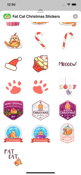 Game screenshot Fat Cat Christmas Stickers hack