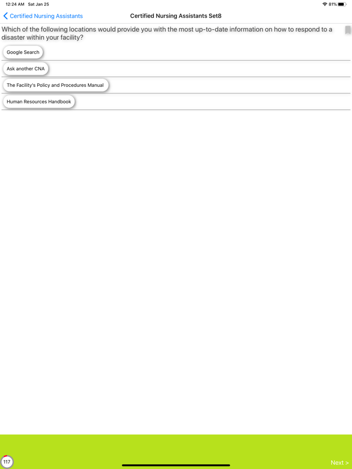 Certified Nursing Assistants