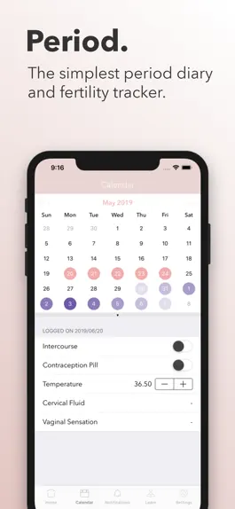 Game screenshot Period. & Ovulation Diary mod apk