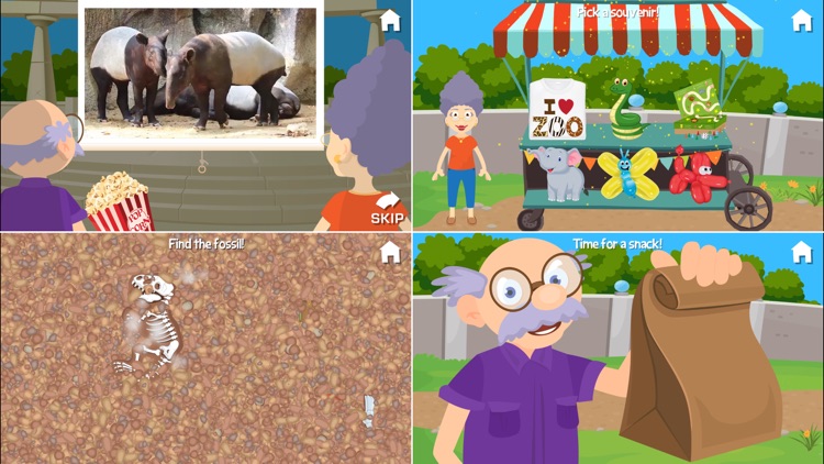 At the Zoo: Grandma & Grandpa screenshot-3