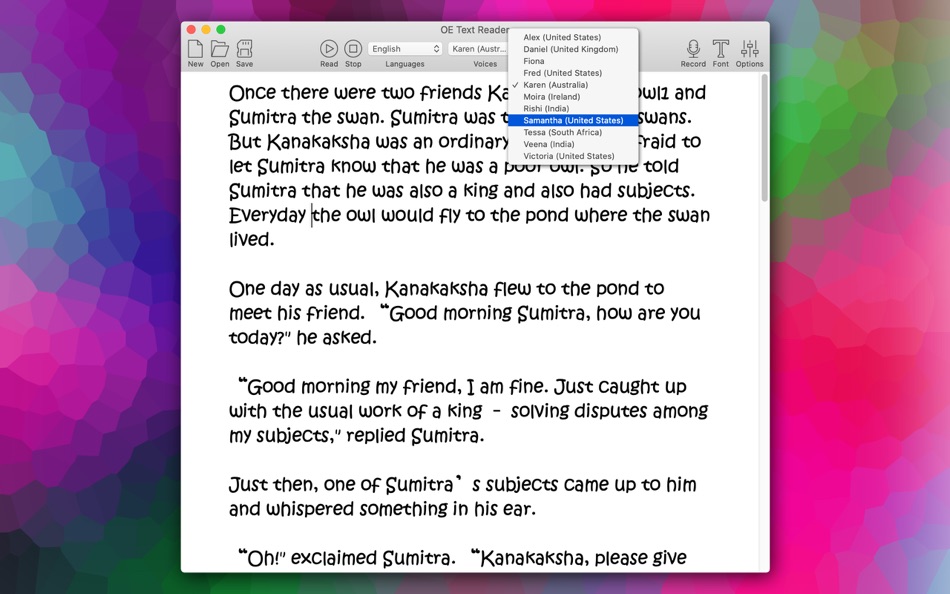 #3. OE Text Reader (macOS) Podle: 龙 金