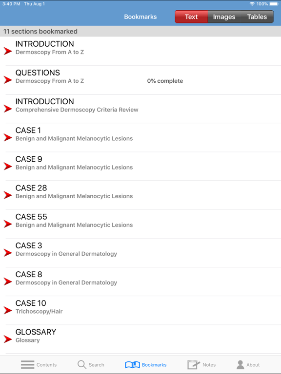 Dermoscopy Criteria Review iPad screenshot