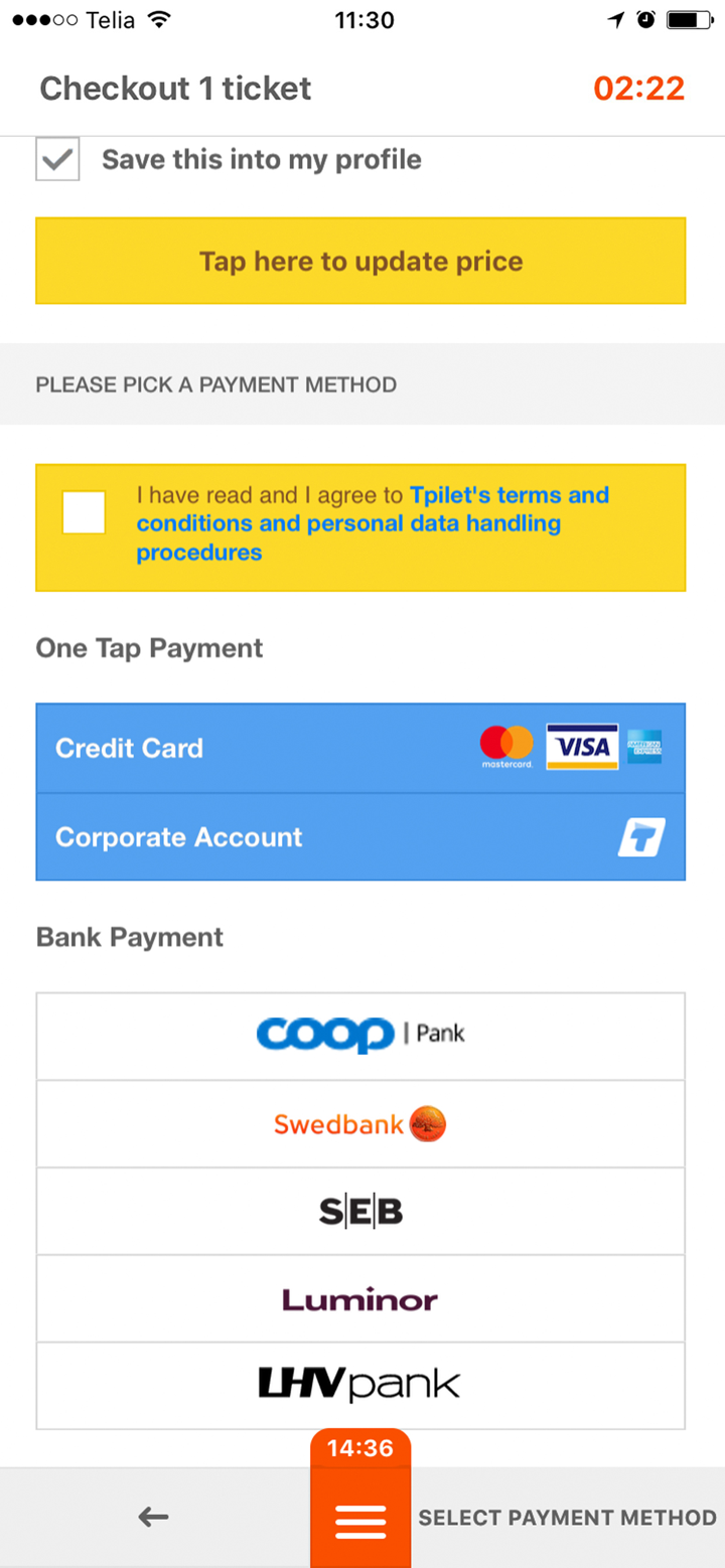 Tpilet bussipiletid screenshot 4