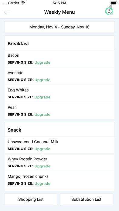 zMealPlanner screenshot 3